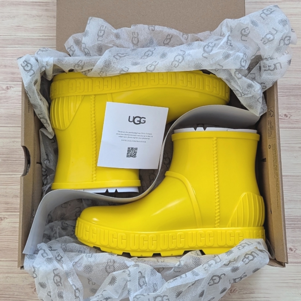 🆕UGG Unisex Little Kid Drizlita Low Top PVC Rain Boots